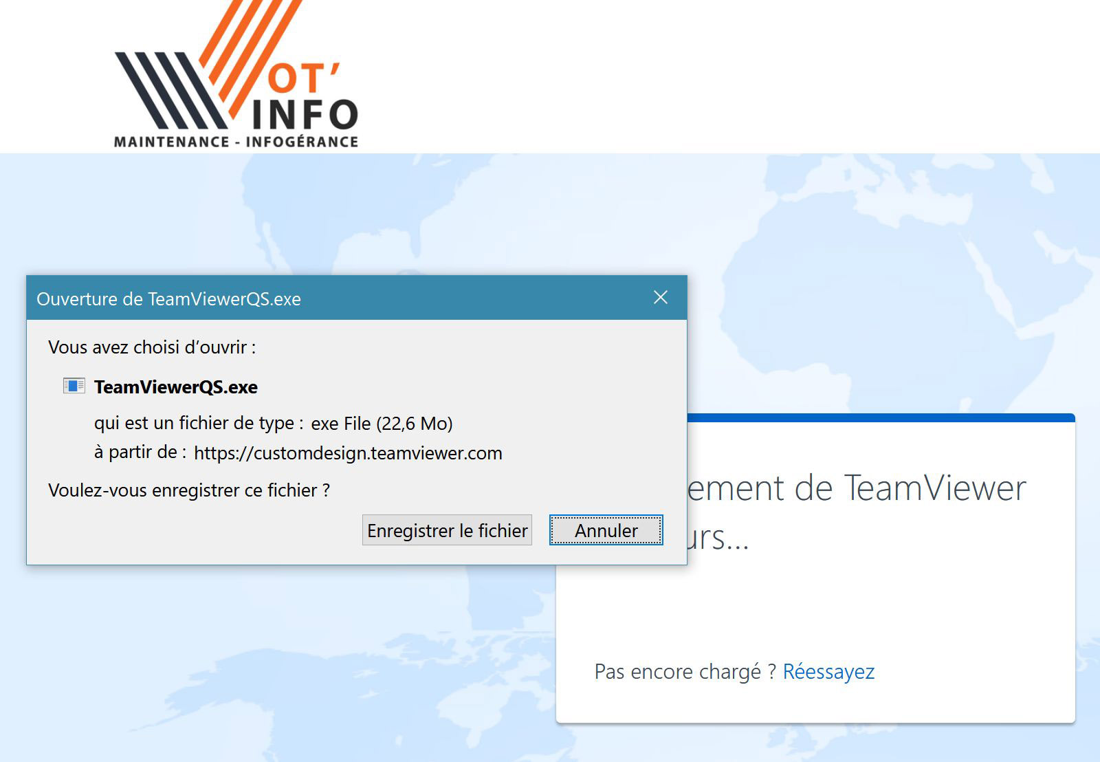 Téléchargement Teamviewer QuickSupport